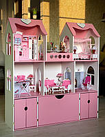 "Королівскій дім" MagicHouse для Барбі з висувною скринькою терасою та двома гаражами