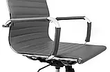 Крісло офісне Just Sit Exclusive комп'ютерне робоче для керівника дому офісу B_1447 Сірий, фото 7