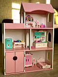 "Стильна домівка" ляльковий будиночок MagicHouse для LOL(ніжно-рожевий), фото 2