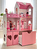 "Фантазія" ляльковий будиночок MagicHouse для Барбі з терасою та висувною скринькою, фото 2