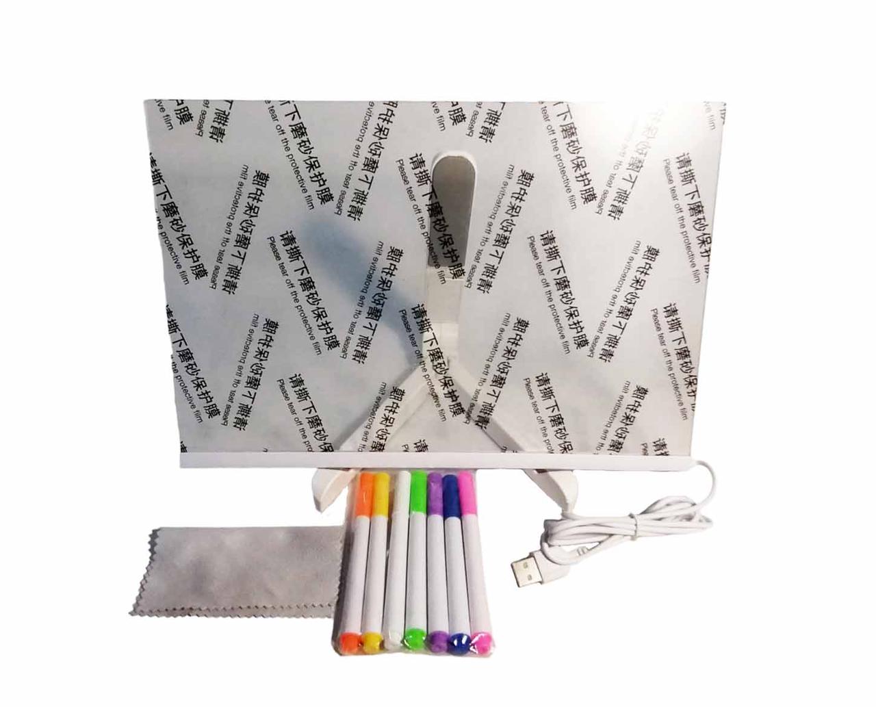 3D Акрилова світлодіодна дошка для нотаток, фото 1