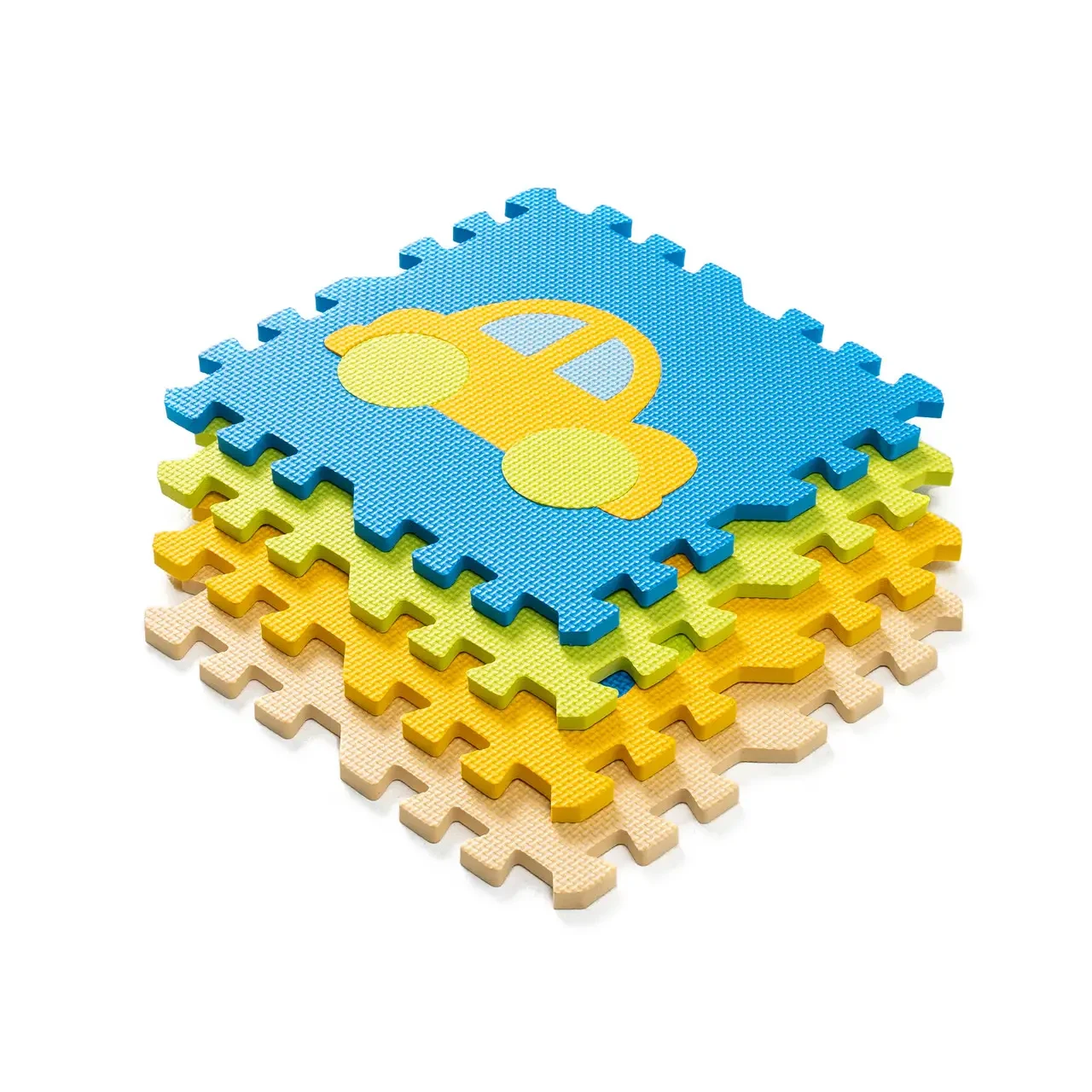 Мат-пазл дитячий з бортиками Transport 30x30 WCG EVA 25 частин килимок ігровий для дітей B_2258, фото 1