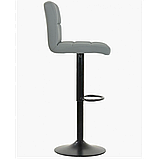 Барний стілець зі спинкою Bonro B-0106 із чорною основою для бару ресторану кафе кухні B_2259, фото 2