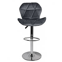 Барний стілець зі спинкою Bonro BN-087 велюр для бару ресторану кафе кухні