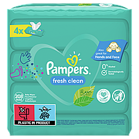 Детские влажные салфетки Pampers Fresh Clean 4х52 шт (8001841077949)