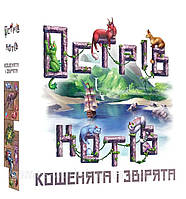 Настольная игра Geekach - Остров кошек: Котята и зверята / The Isle of Cats: Kittens + Beasts (дополнение)