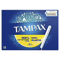 TAMPAX Тампони гігієнічні з аплікатором Звичайні Duo 18шт