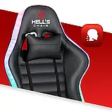 Крісло комп'ютерне Hell's HC-1003 LED RGB Black геймерське ігрове для геймерів B_2266, фото 6