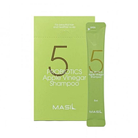 Masil 5 Probiotics Apple Vinegar Shampoo Stick Pouch Мягкий бессульфатный шампунь с яблочным уксусом, 8 мл
