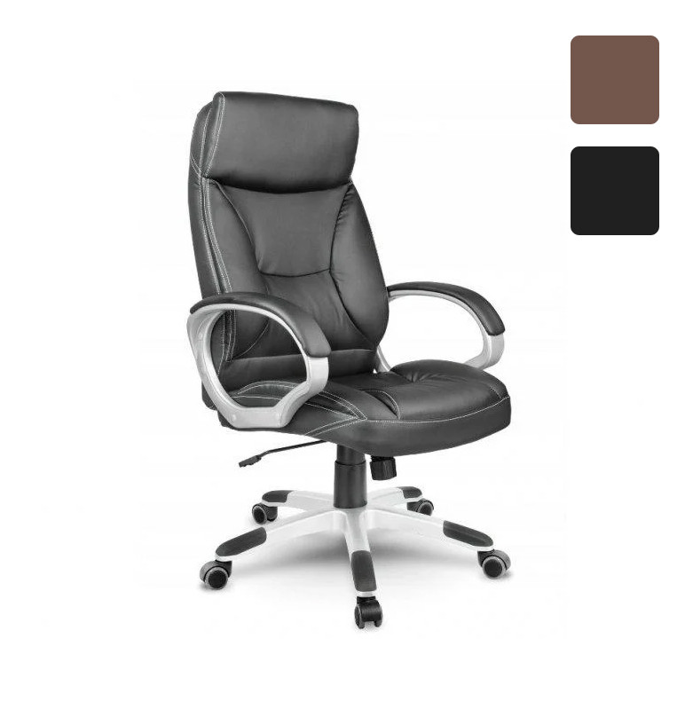 Крісло офісне Just Sit ROMA комп'ютерне робоче для керівника дому офісу B_1447 Чорний