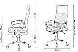 Офісне крісло Prestige Xenos комп'ютерне для персоналу (крісло для комп'ютера операторське) B_0095 Червоний, фото 6