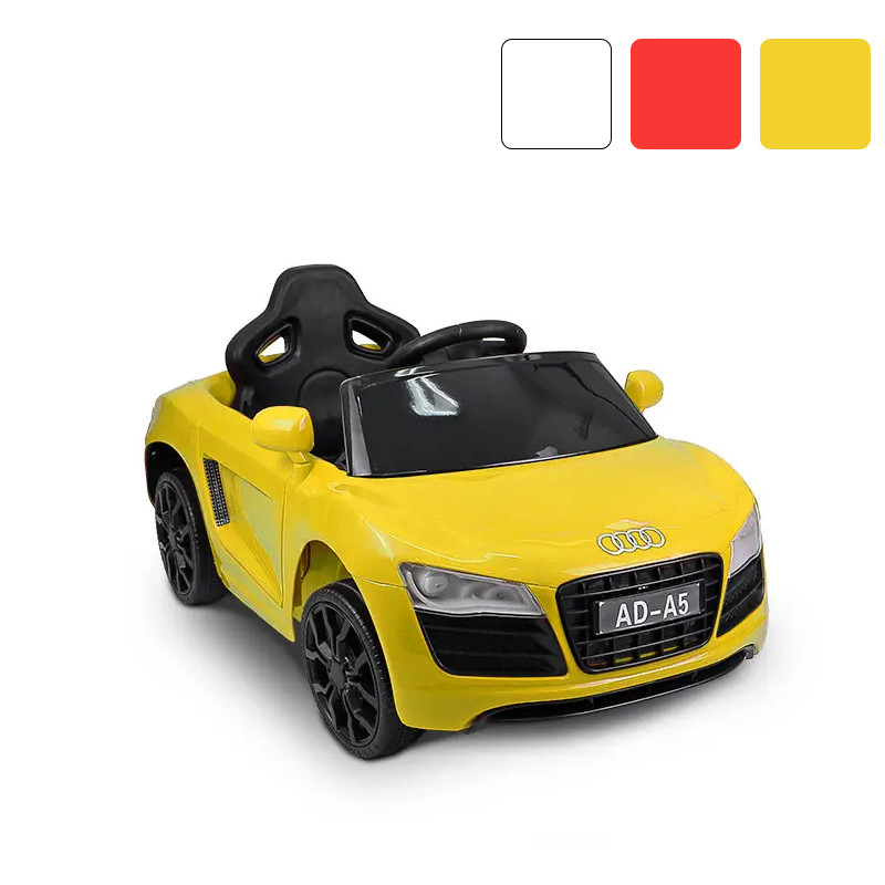 Електромобіль дитячий Just Drive AD-A5 автомобіль з акумулятором і ДК для дітей B_1421 Жовтий