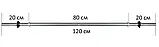 Гриф для штанги прямий 120 см діаметр 28 мм полегшений + пластикові гайки B_2270, фото 6