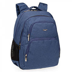 Рюкзак шкільний ортопедичний синій на 2 відділи з кишенею для хлопчика Dolly 549 розмір 30х40х18 см