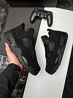 Кросівки Nike Air Jordan 4 Retro чоловічі, найк аір джордан ретро чорні, найк еір джордан, найки джордани