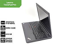 Ноутбук Lenovo ThinkPad P50 (15.6"(1920x1080)/ Intel Core I7-6700HQ / 16Gb / SSD 512GB / Nvidia Quadro M1000M)