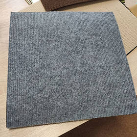 Самоклеюча плитка під ковролін 300х300х4мм кавролін самоклейка сіра