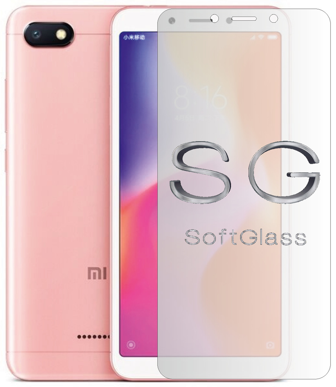 М'яке скло Xiaomi Redmi 6a на екран поліуретанове SoftGlass