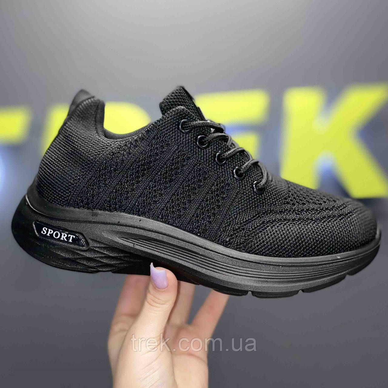 Кросівки текстильні чорні /23599/ 39р, фото 1