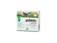 Bayer PROFENDER (ПРОФЕНДЕР) спот-он капли на холку от глистов для кошек 0,5-2,5 кг (1 пипетка)