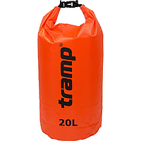 Туристический гермомешок Tramp Оранжевый 20 л, Водонепроницаемый гермомешок, мешок баул AURA