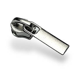 Бігунок для спіральної блискавки №3  без фіксатора Е-0084 колір нікель