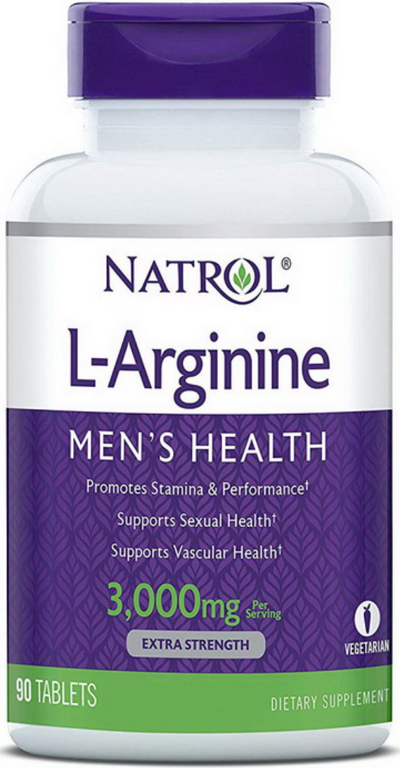 Аргінін Natrol L-Arginine 3000 mg 90 таб