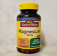 Магний Nature Made Magnesium 250 mg 200 таблеток магнезиум