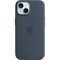 Чехол для мобильного телефона Apple iPhone 15 Silicone Case with MagSafe Storm Blue MT0N3ZM/A d