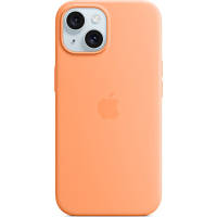 Чехол для мобильного телефона Apple iPhone 15 Silicone Case with MagSafe Orange Sorbet MT0W3ZM/A d