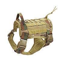 Тактична шлея жилет для службового собаки Pet Nova камуфляж розмір M