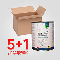 Консерви для собак Baskerville Лосось і яловичина з пастернаком, шпинатом і зеленню, 800 г (6шт)