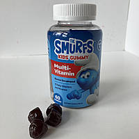 The Smurfs, Kids multivitamins мультивітаміни для дітей від 3 років, ягідний смак, 60 желейок