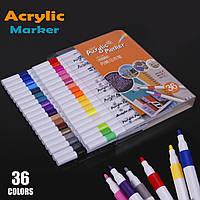 Набор акриловых маркеров на 36 цветов №1665-36--76265