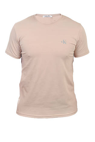 Футболка чоловіча Calvin Klein 25-302-02 бежева, фото 1