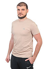 Футболка чоловіча Calvin Klein 25-302-02 бежева, фото 4