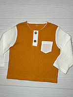 Сорочка дитяча муслінова для хлопчика з мусліну SMXduo-1