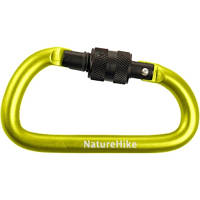 Карабин туристический Naturehike D-type NH15A005-H 6 см Yellow 6927595717417 d