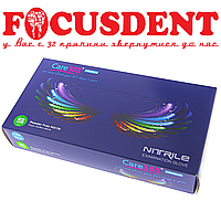 Рукавички нітрилові Care 365 Premium cobalt неопудрені медичні 100шт. фіолетові розмір S