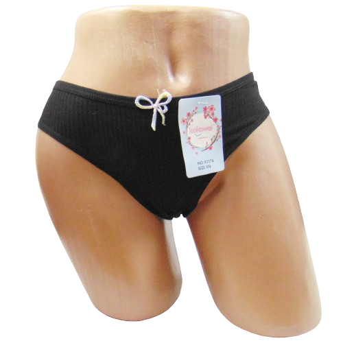 Трусики в рубчик Kokowei 2376 2XL чорні