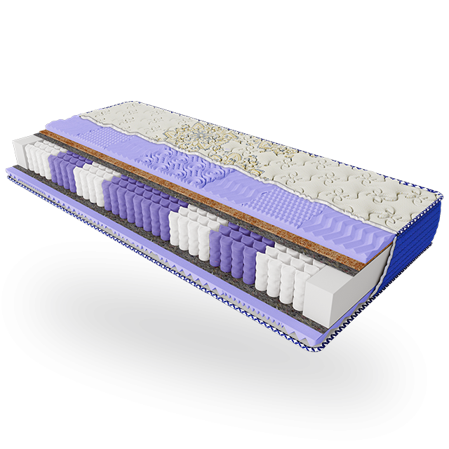 Ортопедичний матрац пружинний Organza/Органза (залежна пружина - покет) ТМ ЕММ, фото 1