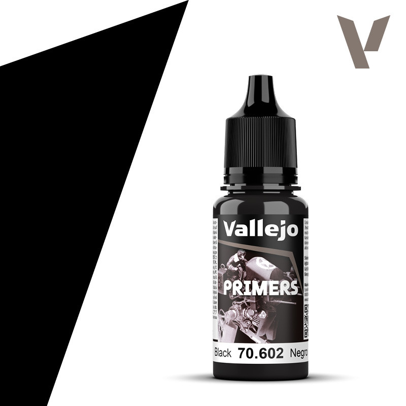 Акрил-поліуретанова ґрунтовка Black Primer 17 ml. VALLEJO 70602