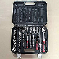 Хороший набор инструментов в чемодане, Набор инструментов с головками и битами 73ед, AMG
