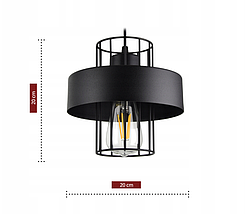 Елегантний підвісний світильник стельова люстра LOFT чорний/білий 957-EZ1, фото 2