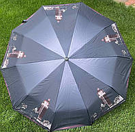 Женский зонт полуавтомат серый Toprain 543