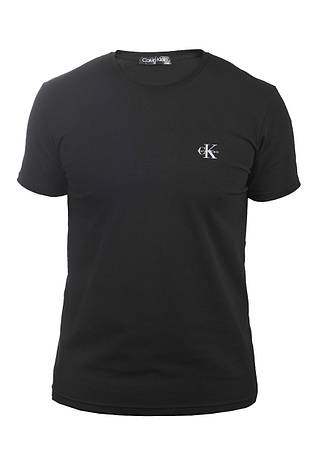 Футболка чоловіча Calvin Klein 25-302-43 (B) чорна, фото 1