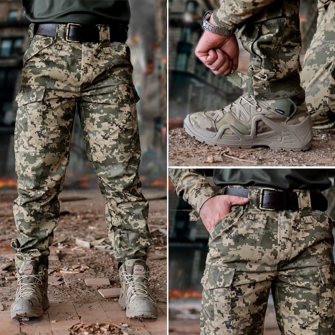 Штани тактичні 7-9 кишень посилені Armor Піксель (розпродаж)