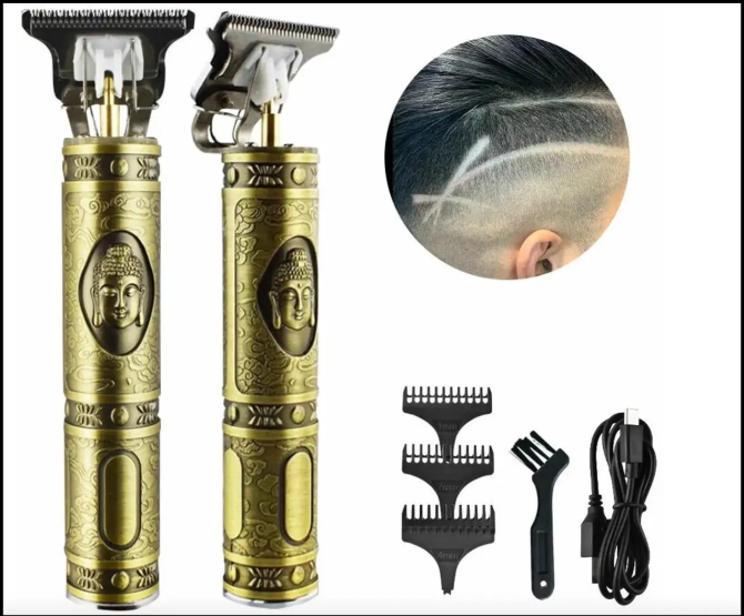 Электробритва мужской триммер Kemei профессиональный для волос t9 usb беспроводная машинка для стрижки волос - фото 7 - id-p2196051347