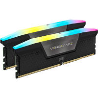 Модуль памяти для компьютера DDR5 32GB 2x16GB 6000 MHz Vengeance RGB Black Corsair CMH32GX5M2D6000C36 d