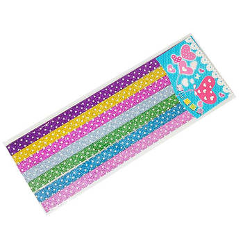 Набір стрічок з паперу Sultani 28шт 25*1,2см З блискітками ST-4461